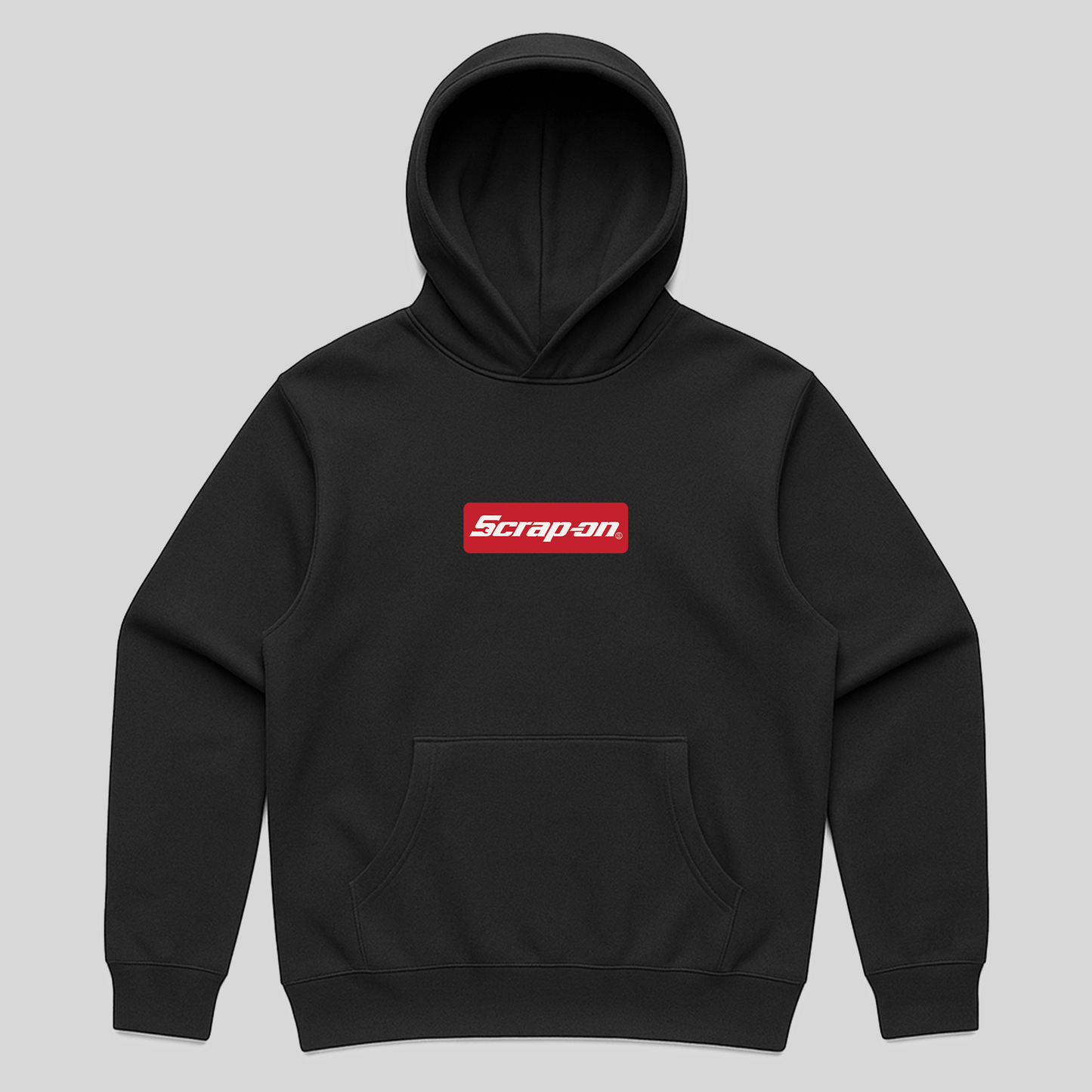 Scrap-On Black Hoodie